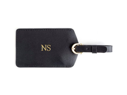 Luggage Tag with Privacy Flap - Black - Luggage Tags