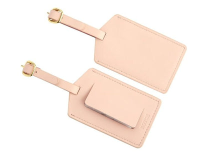 Luggage Tag with Privacy Flap - Carnation-Pink - Luggage Tags