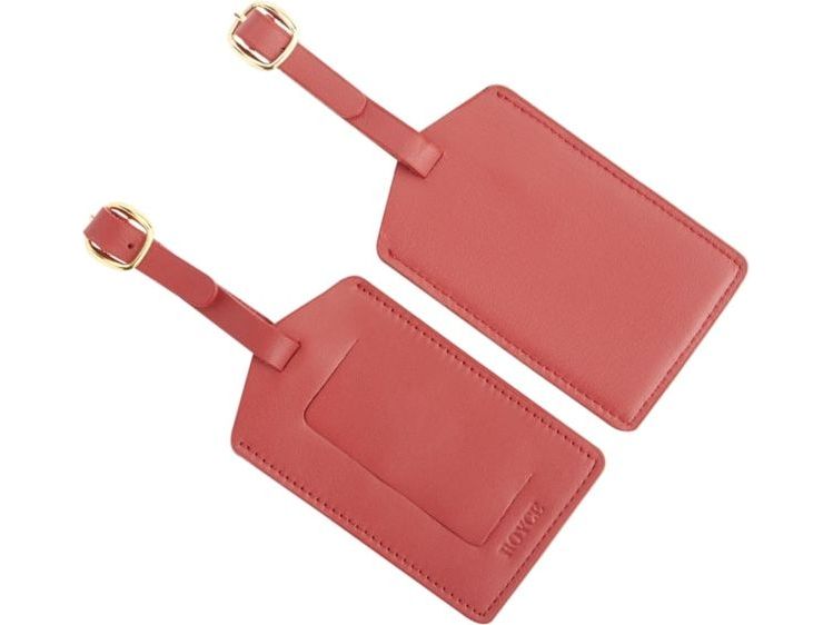 Luggage Tag with Privacy Flap - Red - Luggage Tags