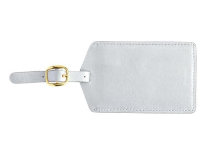 Luggage Tag with Privacy Flap - Silver - Luggage Tags