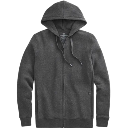 Mack Weldon ACE Full-Zip Hooded Sweatshirt - Charcoal Heather / S - Full-Zip Hoodies
