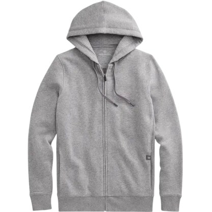 Mack Weldon ACE Full-Zip Hooded Sweatshirt - Grey Heather / S - Full-Zip Hoodies