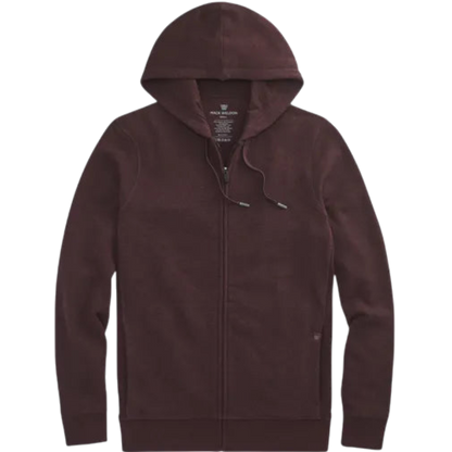 Mack Weldon ACE Full-Zip Hooded Sweatshirt - Lambrusco Heather / S - Full-Zip Hoodies