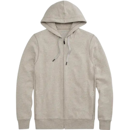 Mack Weldon ACE Full-Zip Hooded Sweatshirt - Portobello Heather / S - Full-Zip Hoodies