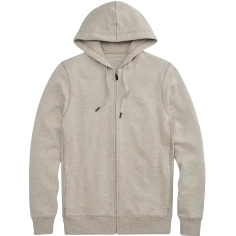 Mack Weldon ACE Full-Zip Hooded Sweatshirt - Portobello Heather / S - Full-Zip Hoodies