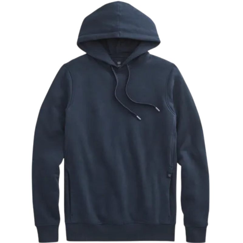 Mack Weldon ACE Pullover Hooded Sweatshirt - Total Eclipse Blue / S - Hoodies