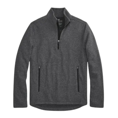 Mack Weldon Latitude Fleece Half-Zip - Grey Heather / S - Pullovers