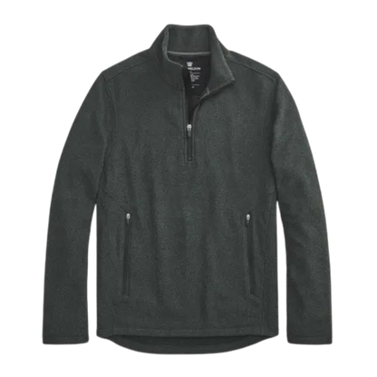 Mack Weldon Latitude Fleece Half-Zip - Midnight Pine Heather / S - Pullovers
