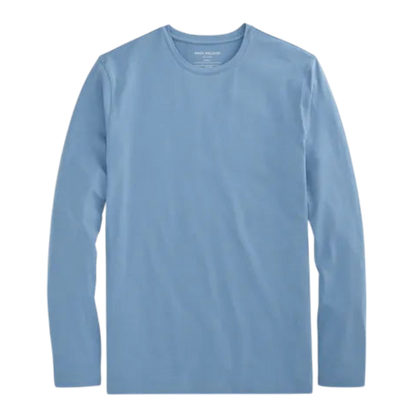 Mack Weldon SILVER Long Sleeve T-Shirt - Blue Heaven / S - Long-Sleeved T-Shirts