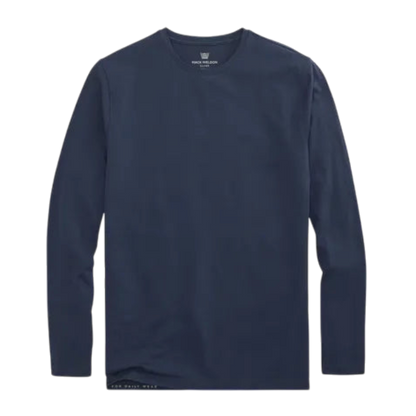 Mack Weldon SILVER Long Sleeve T-Shirt - True Navy / S - Long-Sleeved T-Shirts