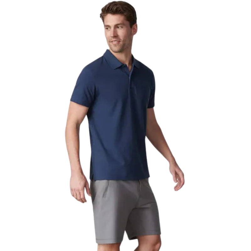 Mack Weldon Silver Pique Polo - Polos