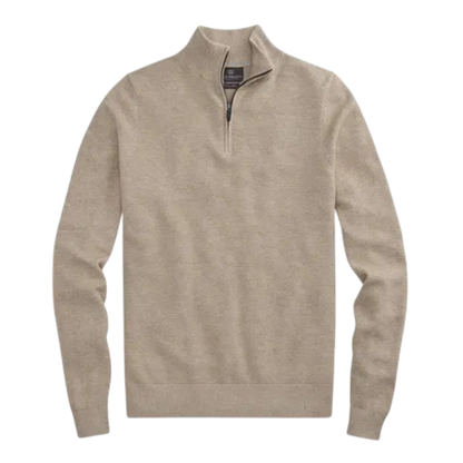 Mack Weldon Tech Linen Half-Zip - Nomad Heather / S - Pullovers