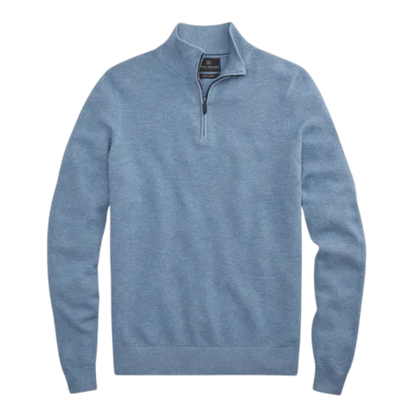 Mack Weldon Tech Linen Half-Zip - Seaplane Heather / S - Pullovers