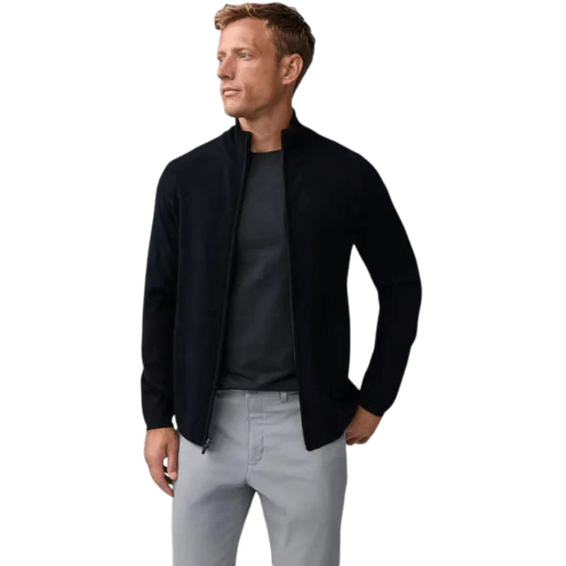 Mack Weldon Tech Merino Full-Zip Sweater - Jackets - SwagWear