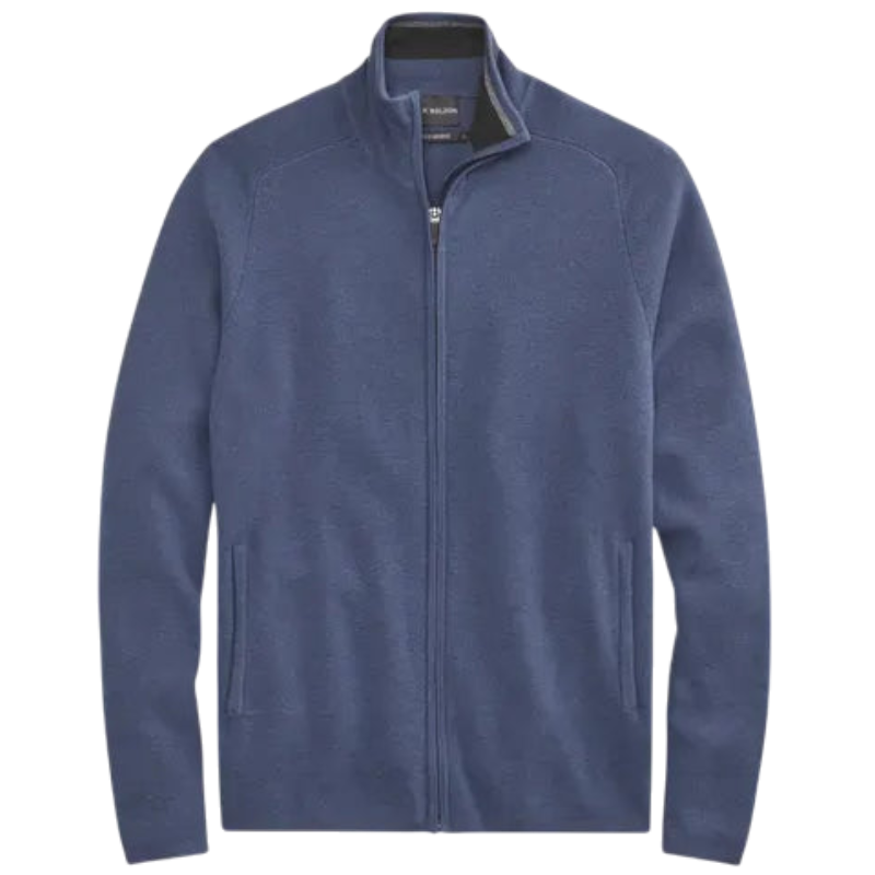 Mack Weldon Tech Merino Full-Zip Sweater - Shooting Star / S - Jackets