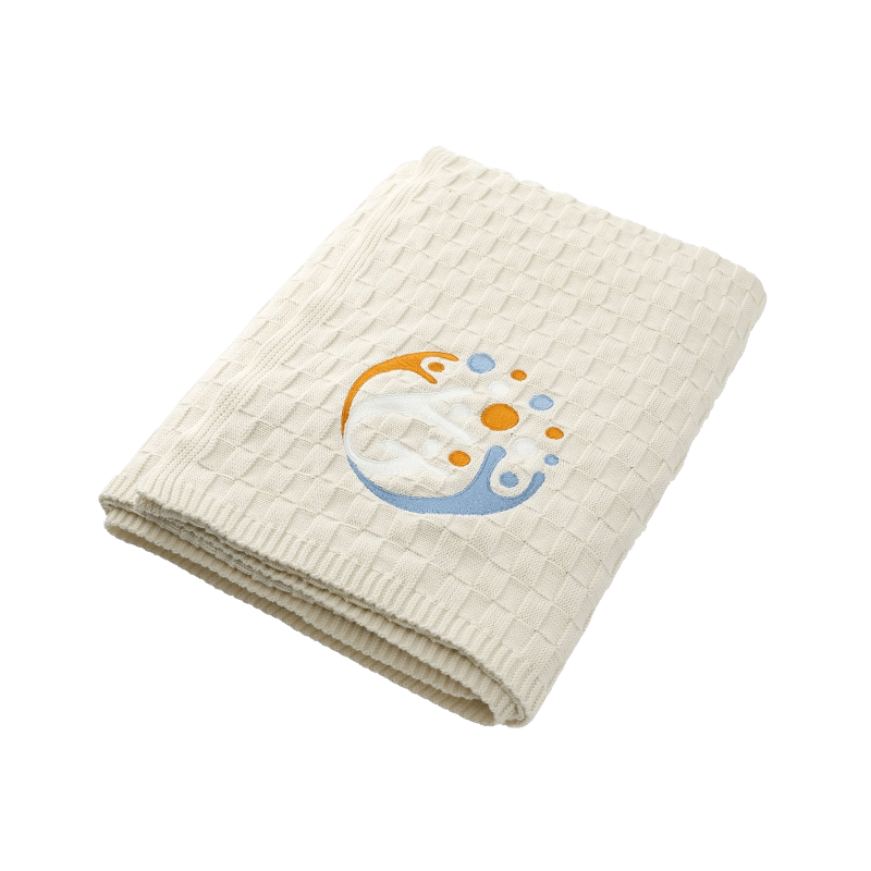 Made*Here New York Basketweave Cotton Blanket - Blankets - SwagWear