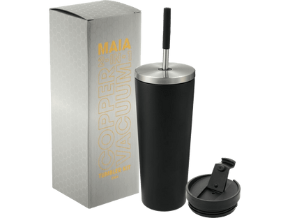Maia 2-in-1 Copper Vacuum Tumbler Kit 24oz - Tumblers - SwagWear
