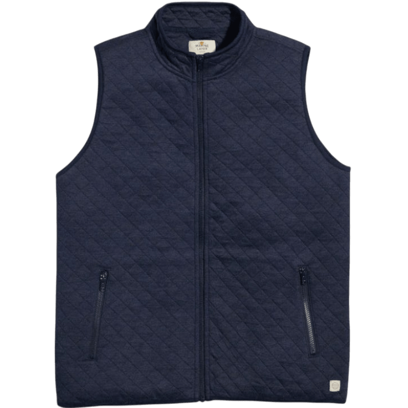 Marine Layer Men's Corbet Full Zip Vest - Vests - SwagWear