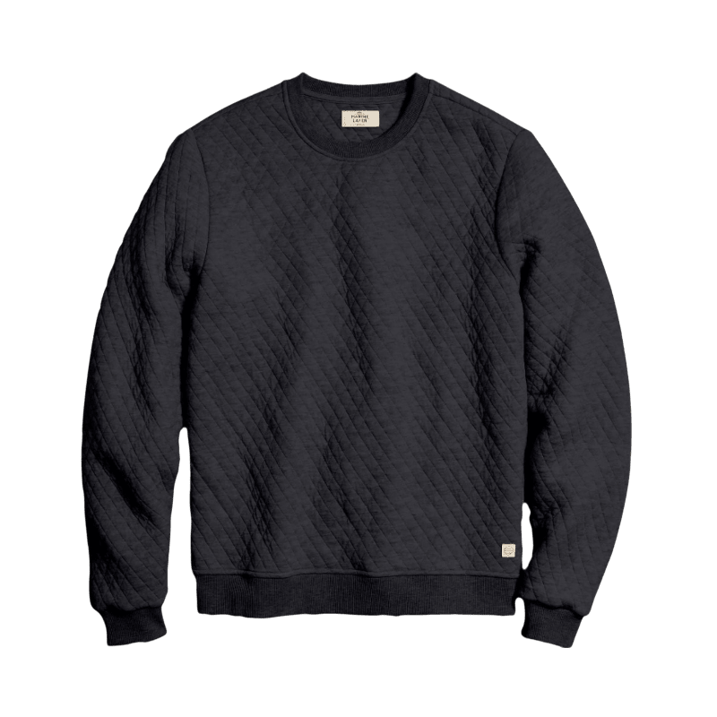 Marine Layer Men's Corbet Quilted Crewneck - Sweatshirts - SwagWear