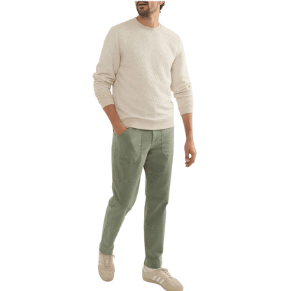Marine Layer Men's Corbet Quilted Crewneck - Sweatshirts - SwagWear