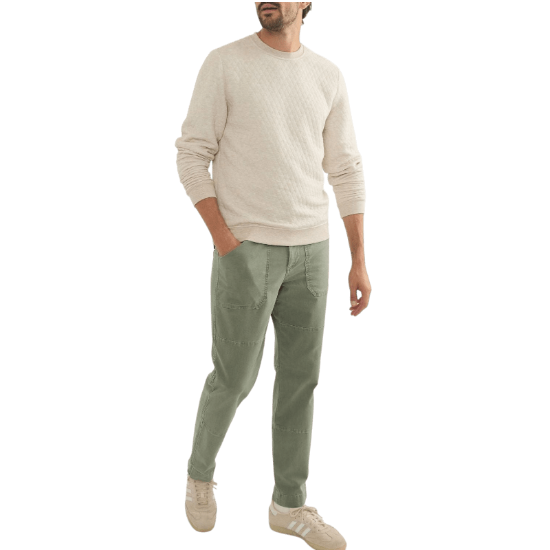 Marine Layer Men's Corbet Quilted Crewneck - Sweatshirts - SwagWear