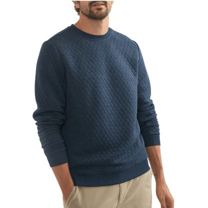 Marine Layer Men's Corbet Quilted Crewneck - Sweatshirts - SwagWear