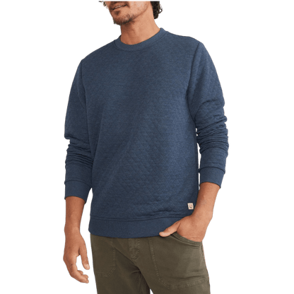 Marine Layer Men's Corbet Quilted Crewneck - Sweatshirts - SwagWear