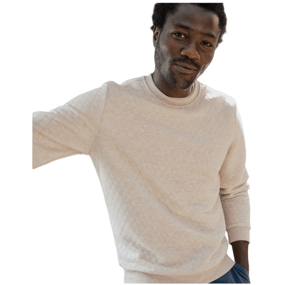 Marine Layer Men's Corbet Quilted Crewneck - Sweatshirts - SwagWear