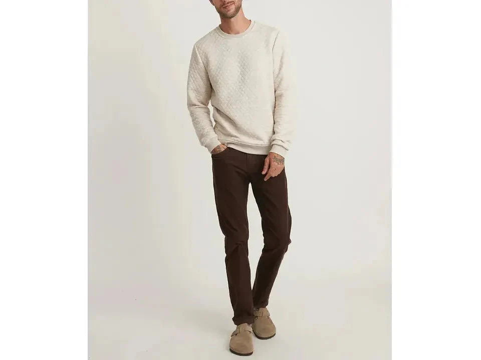 Marine Layer Men's Corbet Quilted Crewneck - Sweatshirts - SwagWear