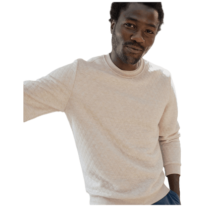 Marine Layer Men's Corbet Quilted Crewneck - Sweatshirts - SwagWear
