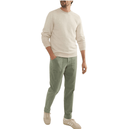 Marine Layer Men's Corbet Quilted Crewneck - Sweatshirts - SwagWear