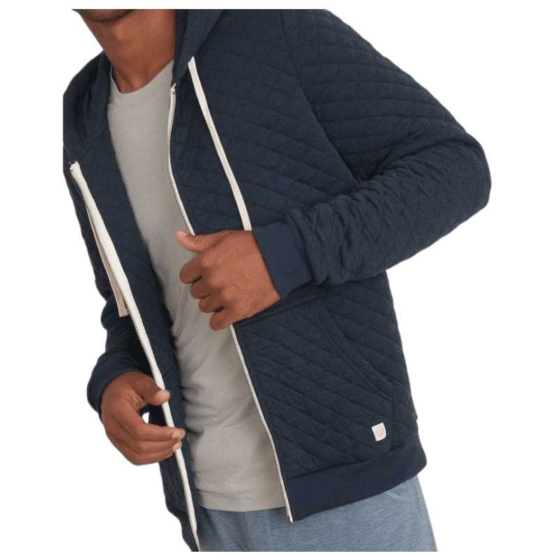 Marine Layer Men's Corbet Quilted Full Zip Hoodie - Full-Zip Hoodies - SwagWear