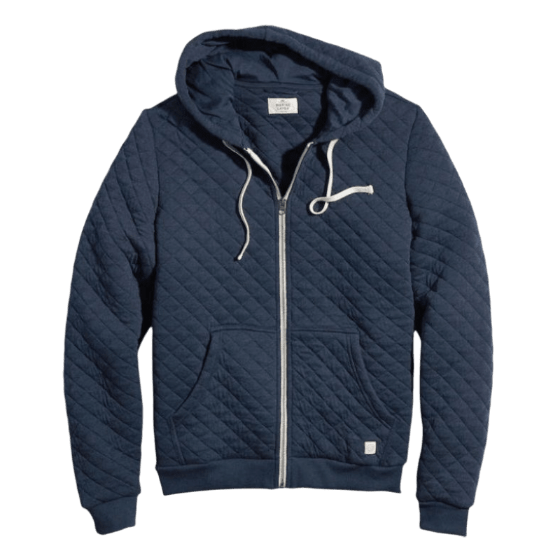 Marine Layer Men's Corbet Quilted Full Zip Hoodie - Full-Zip Hoodies - SwagWear
