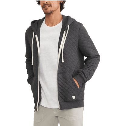Marine Layer Men's Corbet Quilted Full Zip Hoodie - Full-Zip Hoodies - SwagWear