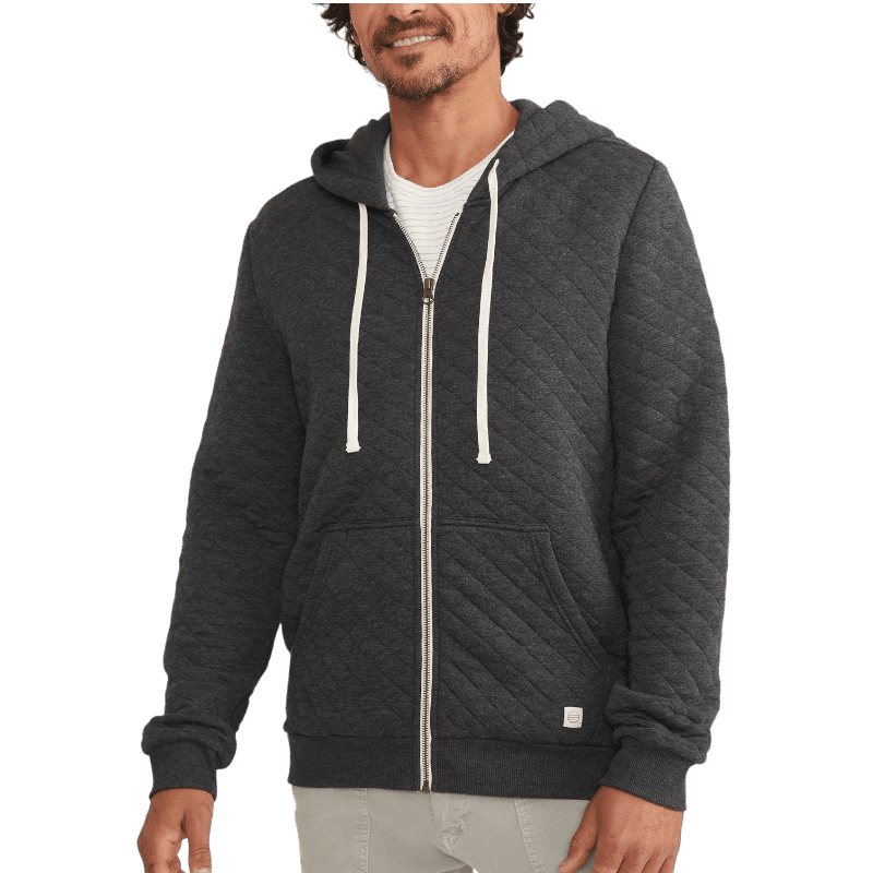 Marine Layer Men's Corbet Quilted Full Zip Hoodie - Full-Zip Hoodies - SwagWear