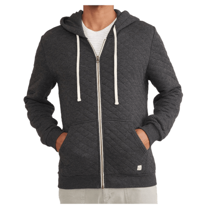 Marine Layer Men's Corbet Quilted Full Zip Hoodie - Full - Zip Hoodies - SwagWear