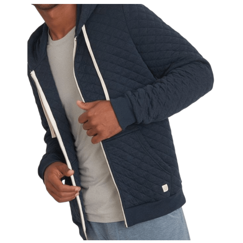 Marine Layer Men's Corbet Quilted Full Zip Hoodie - Full - Zip Hoodies - SwagWear