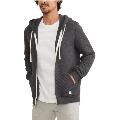 Marine Layer Men's Corbet Quilted Full Zip Hoodie - Full - Zip Hoodies - SwagWear