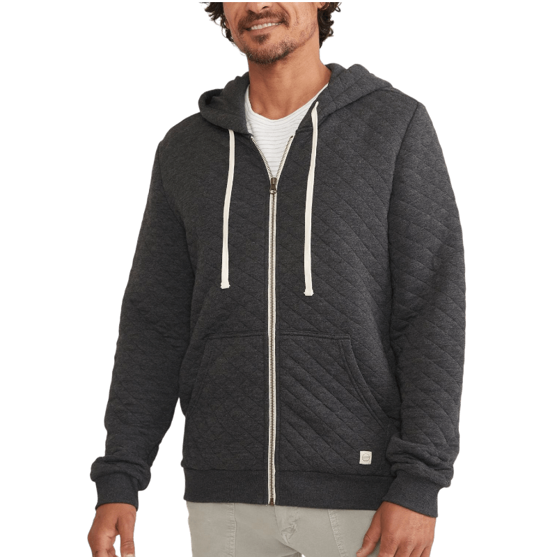 Marine Layer Men's Corbet Quilted Full Zip Hoodie - Full - Zip Hoodies - SwagWear
