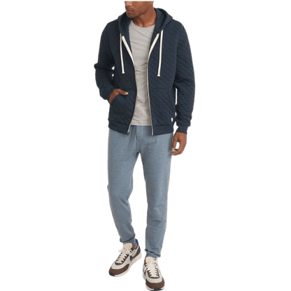 Marine Layer Men's Corbet Quilted Full Zip Hoodie - Full - Zip Hoodies - SwagWear