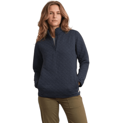 Marine Layer Women's Corbet Quarter Zip Pullover - Pullovers - SwagWear
