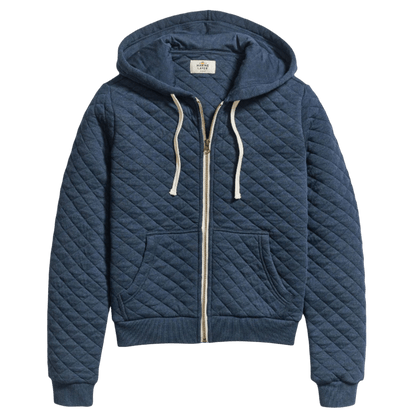 Marine Layer Women's Corbet Quilted Full Zip Hoodie - Full - Zip Hoodies - SwagWear