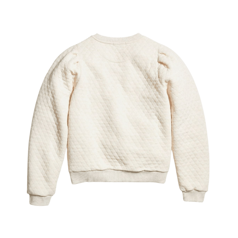 Marine Layer Women's Corbet Quilted Puff Sleeve Crewneck - Sweatshirts - SwagWear