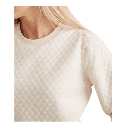 Marine Layer Women's Corbet Quilted Puff Sleeve Crewneck - Sweatshirts - SwagWear