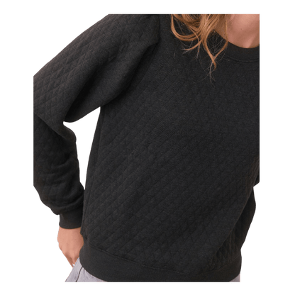 Marine Layer Women's Corbet Quilted Puff Sleeve Crewneck - Sweatshirts - SwagWear