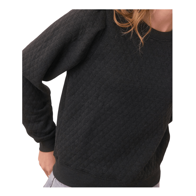 Marine Layer Women's Corbet Quilted Puff Sleeve Crewneck - Sweatshirts - SwagWear