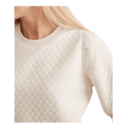 Marine Layer Women's Corbet Quilted Puff Sleeve Crewneck - Sweatshirts - SwagWear
