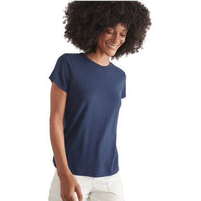 Marine Layer Women's Re - Spun Signature Crew - T-Shirts - SwagWear