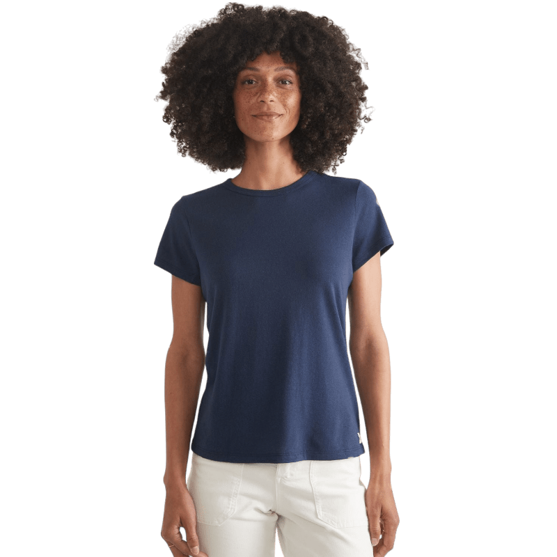 Marine Layer Women's Re - Spun Signature Crew - T-Shirts - SwagWear
