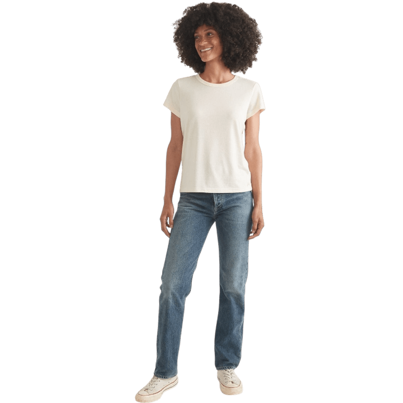Marine Layer Women's Re - Spun Signature Crew - T-Shirts - SwagWear